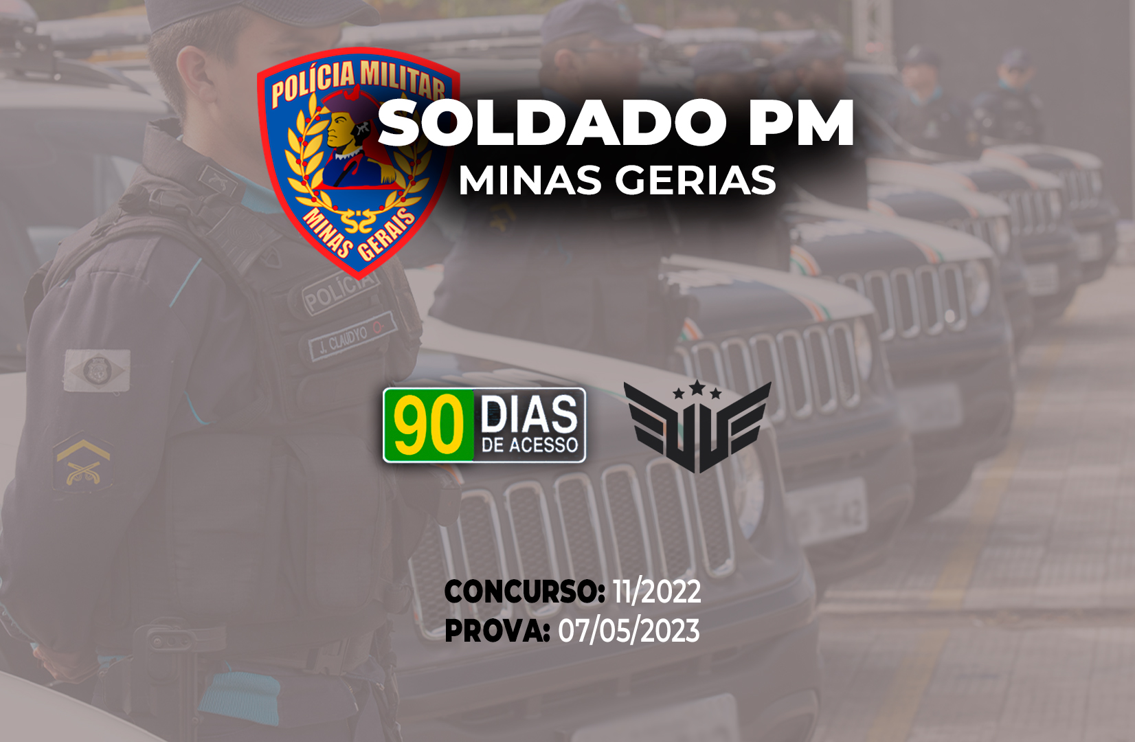 Soldado PM Minas Gerais - 90 dias de acesso