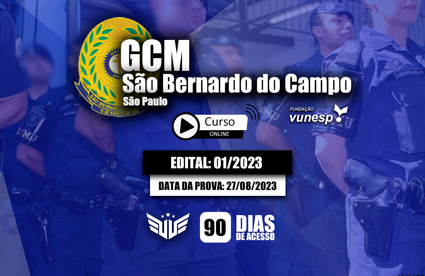 GCM São Bernardo do Campo  | Curso Preparatório - 90 dias